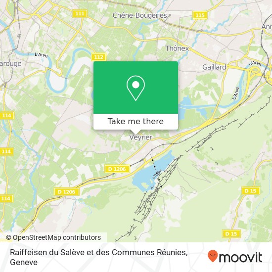 Raiffeisen du Salève et des Communes Réunies map
