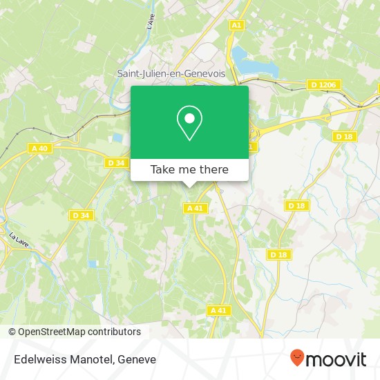 Edelweiss Manotel map