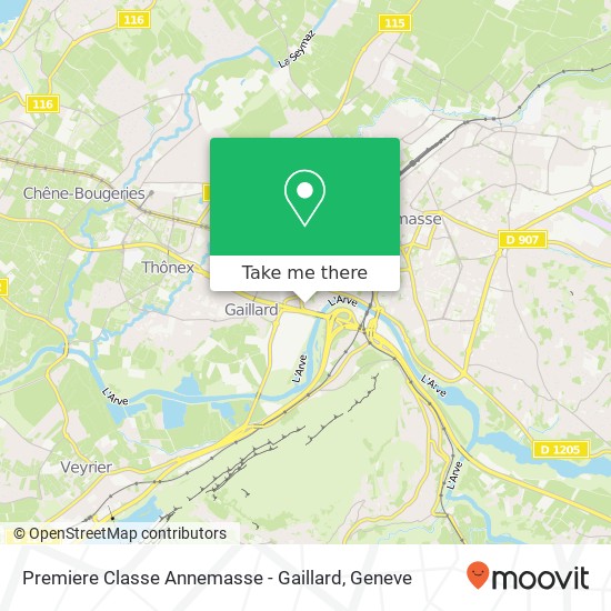 Premiere Classe Annemasse - Gaillard map