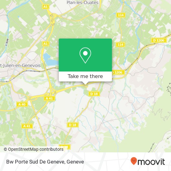 Bw Porte Sud De Geneve map