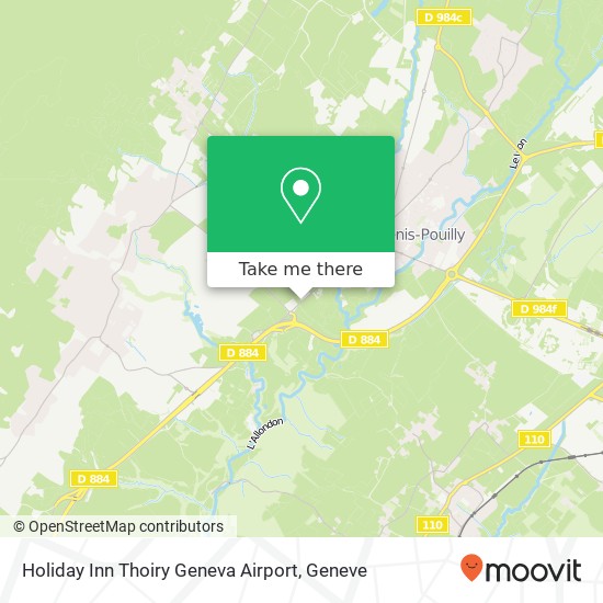 Holiday Inn Thoiry Geneva Airport map