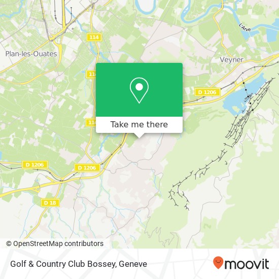 Golf & Country Club Bossey map