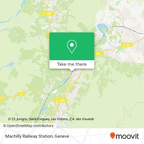 Machilly Railway Station Karte