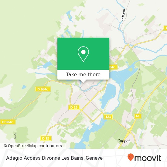 Adagio Access Divonne Les Bains Karte