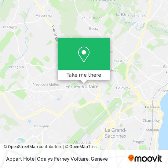 Appart Hotel Odalys Ferney Voltaire Karte