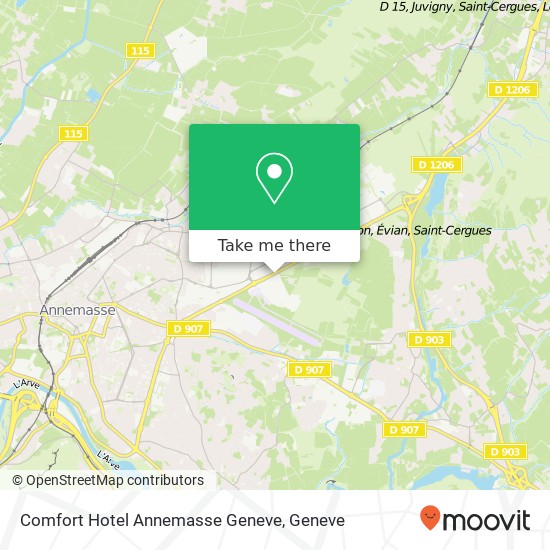 Comfort Hotel Annemasse Geneve Karte
