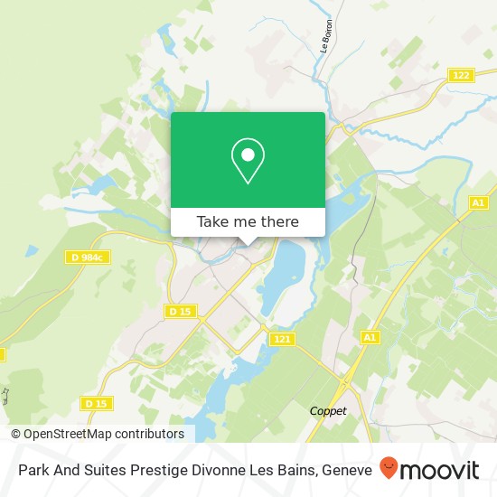 Park And Suites Prestige Divonne Les Bains map