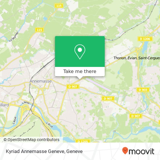 Kyriad Annemasse Geneve map