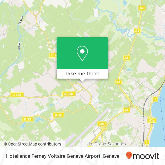 Hotelience Ferney Voltaire Geneve Airport Karte