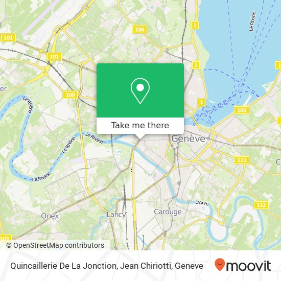 Quincaillerie De La Jonction, Jean Chiriotti map