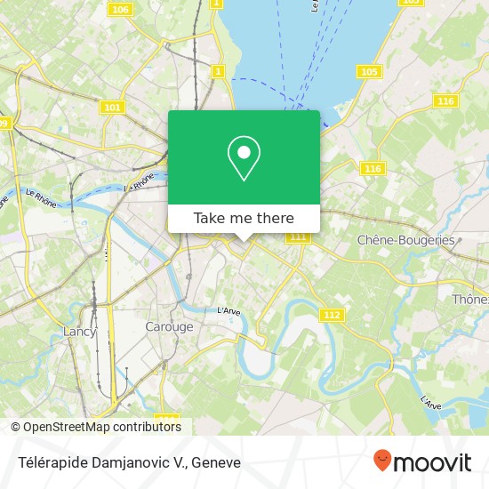 Télérapide Damjanovic V. map