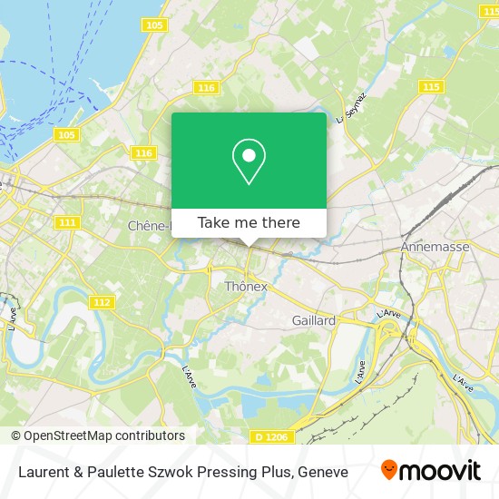 Laurent & Paulette Szwok Pressing Plus map
