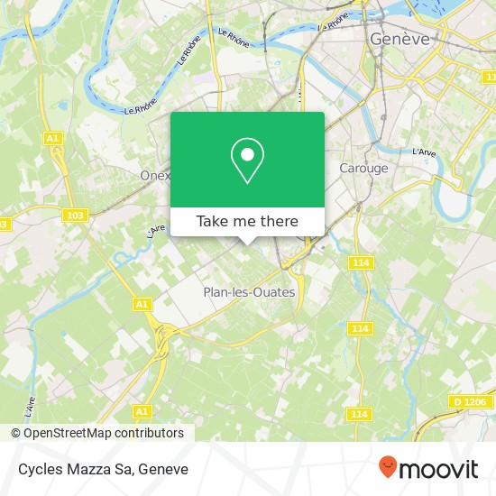 Cycles Mazza Sa map