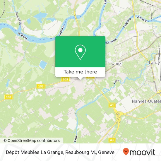 Dépôt Meubles La Grange, Reaubourg M. map