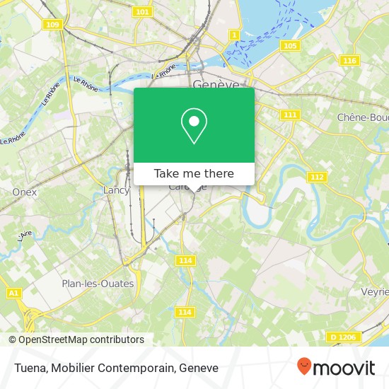 Tuena, Mobilier Contemporain map