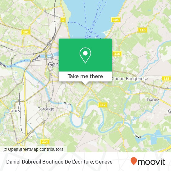 Daniel Dubreuil Boutique De L'ecriture map