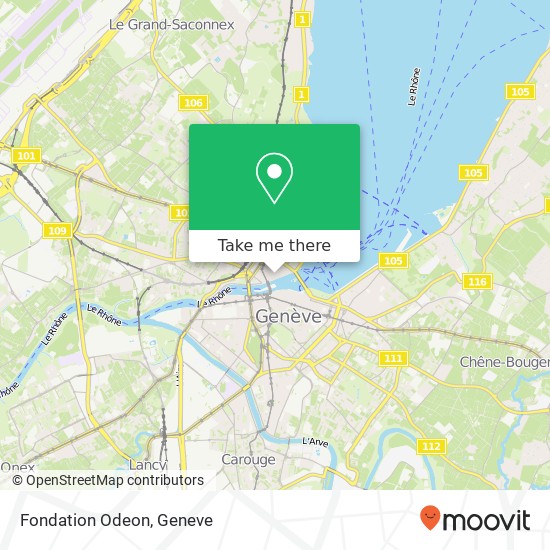 Fondation Odeon map