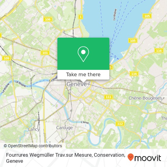 Fourrures Wegmüller Trav.sur Mesure, Conservation Karte