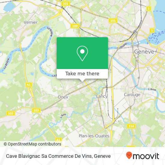 Cave Blavignac Sa Commerce De Vins map