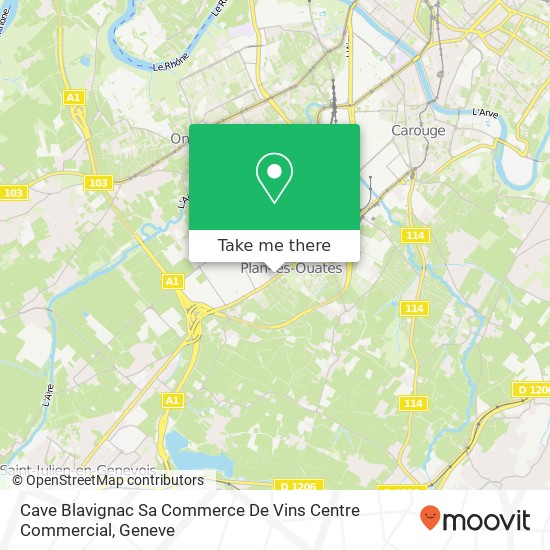 Cave Blavignac Sa Commerce De Vins Centre Commercial map