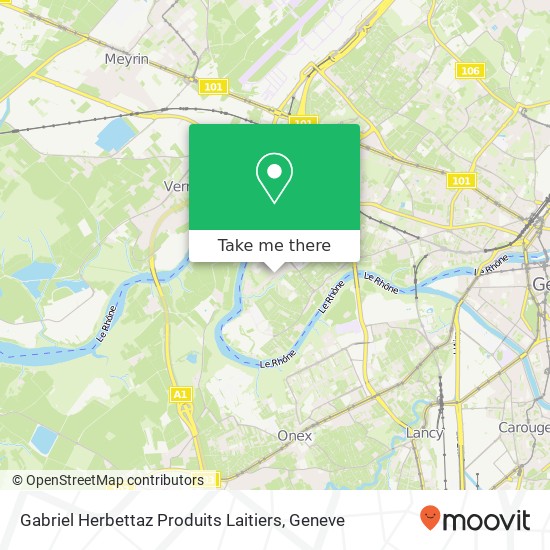 Gabriel Herbettaz Produits Laitiers map