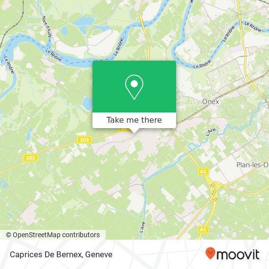 Caprices De Bernex map