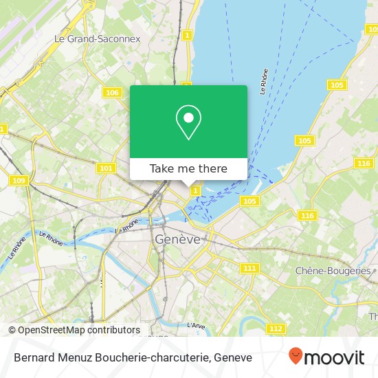 Bernard Menuz Boucherie-charcuterie map