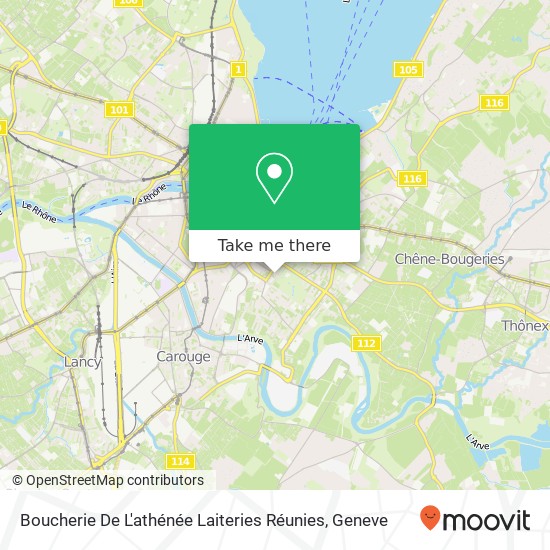 Boucherie De L'athénée Laiteries Réunies map