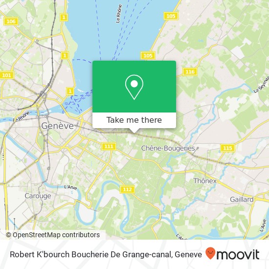 Robert K'bourch Boucherie De Grange-canal Karte