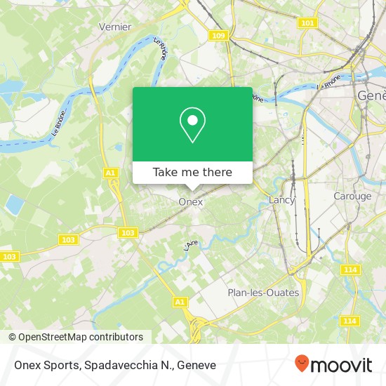 Onex Sports, Spadavecchia N. map