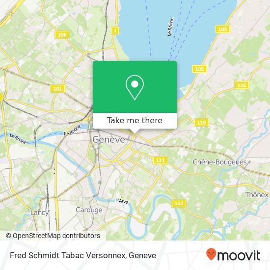 Fred Schmidt Tabac Versonnex map