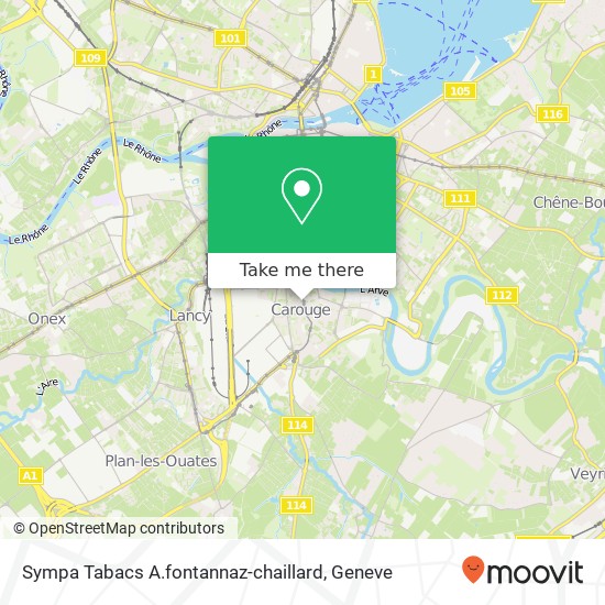 Sympa Tabacs A.fontannaz-chaillard map