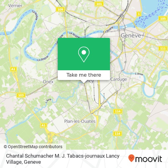 Chantal Schumacher M. J. Tabacs-journaux Lancy Village map
