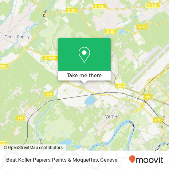 Béat Koller Papiers Peints & Moquettes Karte