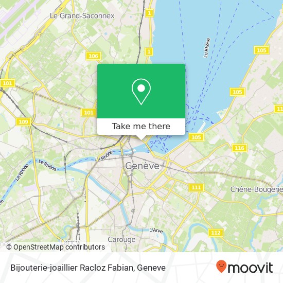 Bijouterie-joaillier Racloz Fabian map