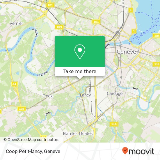 Coop Petit-lancy map