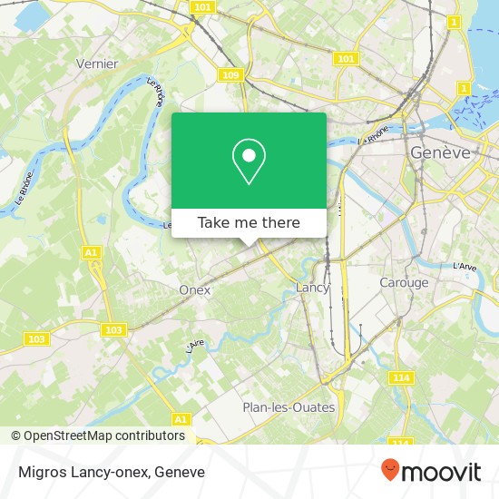 Migros Lancy-onex Karte