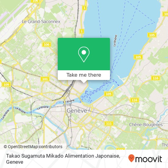 Takao Sugamuta Mikado Alimentation Japonaise map