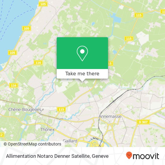 Allimentation Notaro Denner Satellite Karte