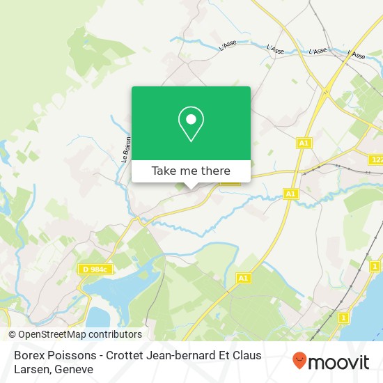 Borex Poissons - Crottet Jean-bernard Et Claus Larsen map