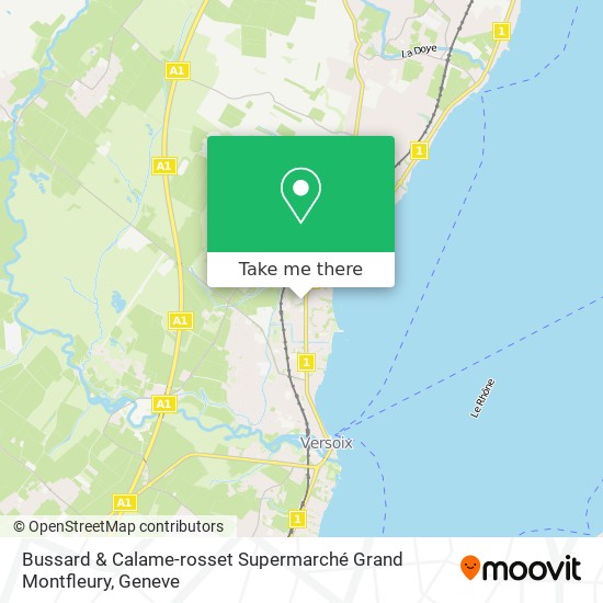 Bussard & Calame-rosset Supermarché Grand Montfleury map