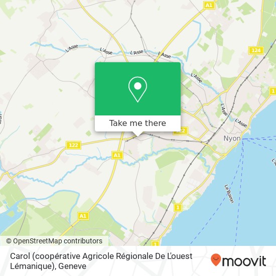 Carol (coopérative Agricole Régionale De L'ouest Lémanique) map