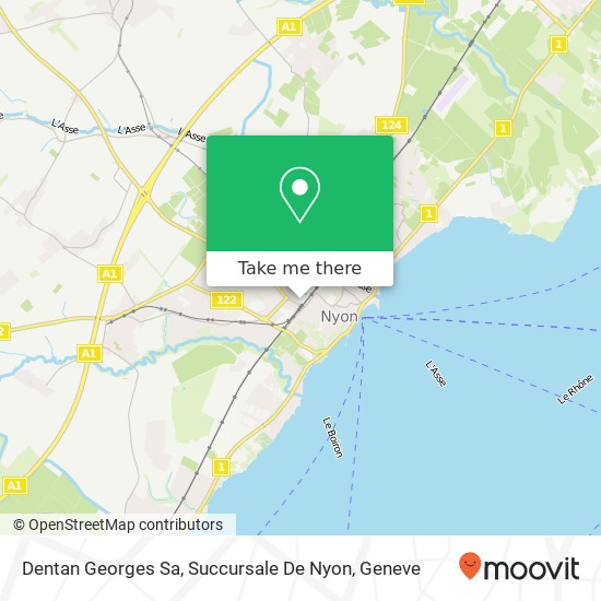 Dentan Georges Sa, Succursale De Nyon map