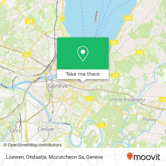 Loewen, Ondaatje, Mccutcheon Sa map