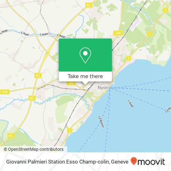 Giovanni Palmieri Station Esso Champ-colin Karte