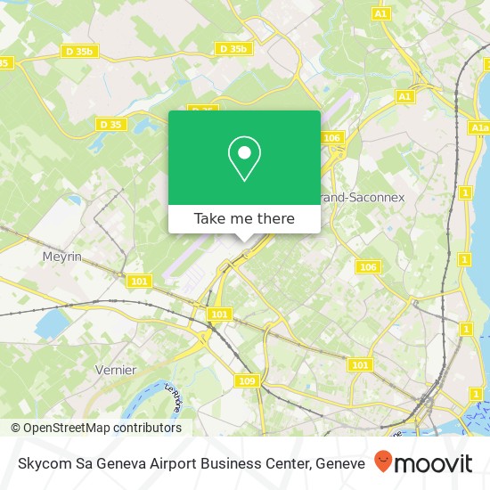 Skycom Sa Geneva Airport Business Center Karte