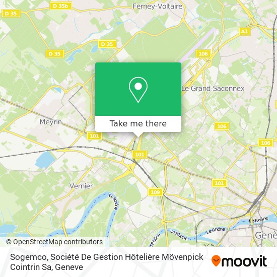 Sogemco, Société De Gestion Hôtelière Mövenpick Cointrin Sa map