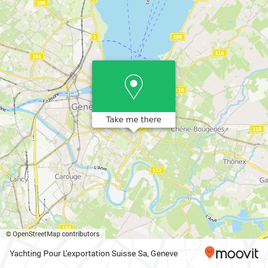 Yachting Pour L'exportation Suisse Sa map