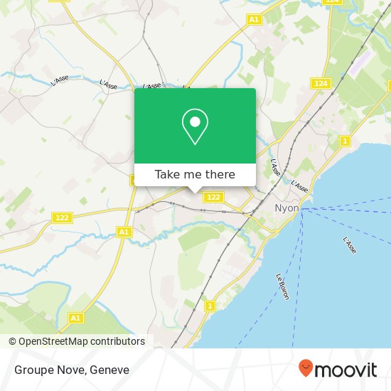Groupe Nove map