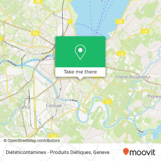 Diététicontamines - Produits Diétiques map